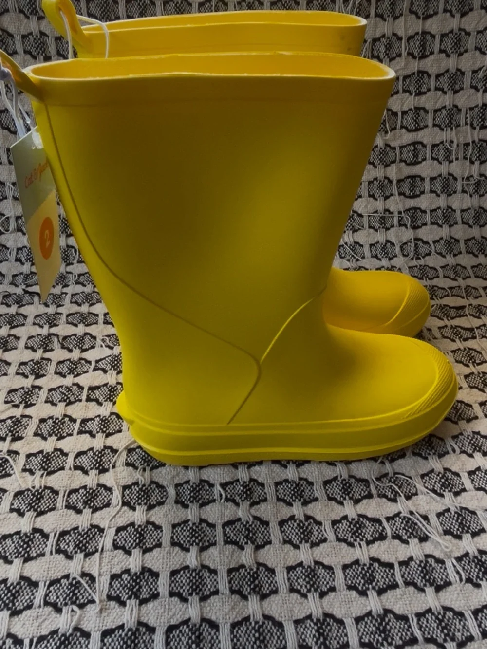 Cat & Jack Bright Yellow Kids Rain Boots